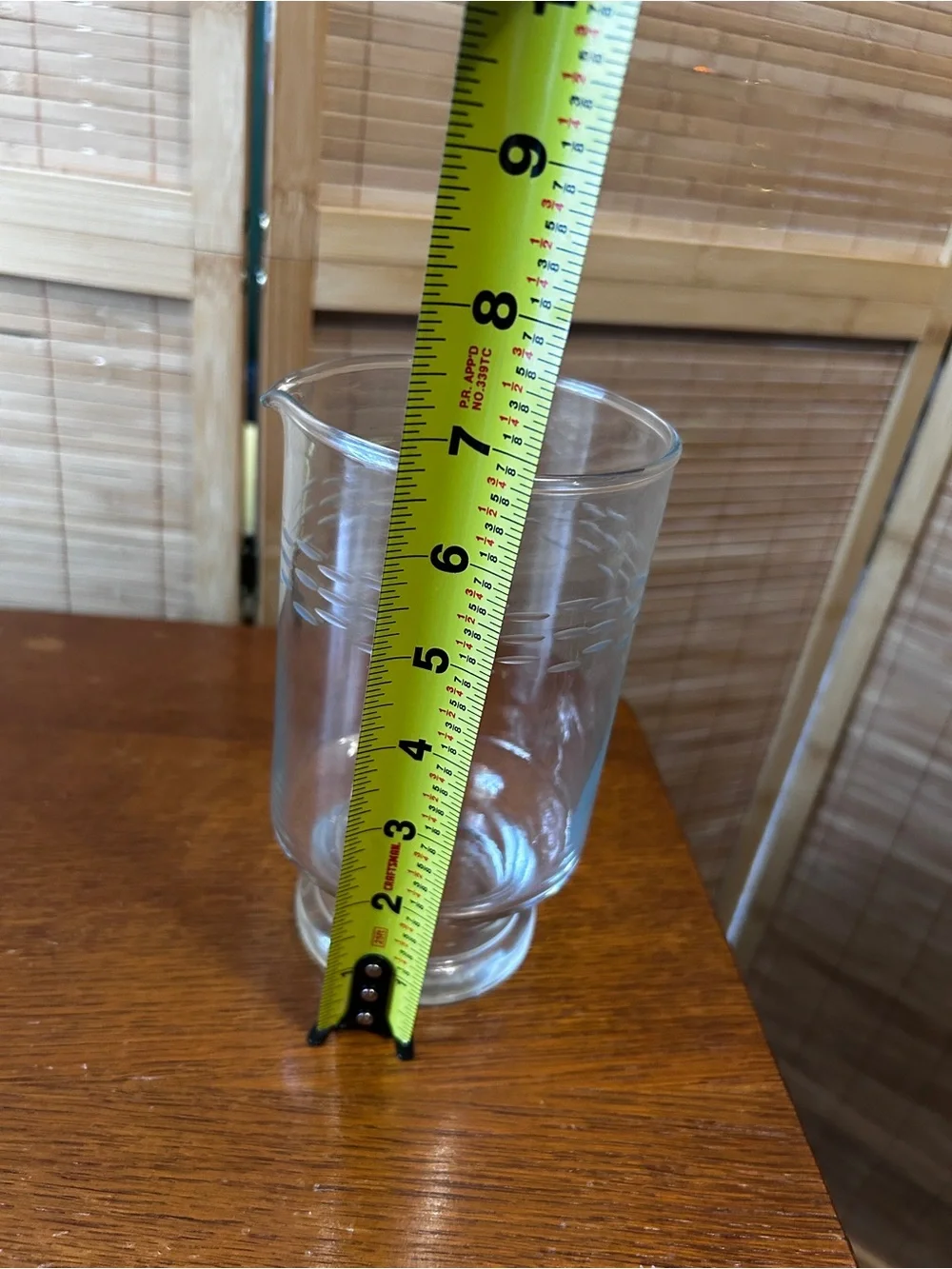 Princess House glass pitcher cocktail mixer